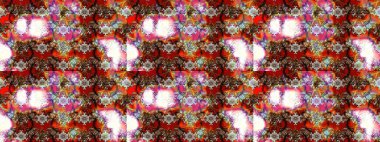 Şirin çiçekler. Çizgi çizimi kalıbı. Raster Moda kumaş deseni.