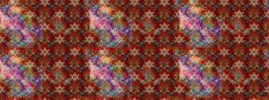 Çiçekli yumuşak bir eskiz şekli. Raster çiçekleri klasik tarzda çizilmiş. Kahverengi ve kırmızı renklerde bahar çiçekleri. Raster illüstrasyonu.