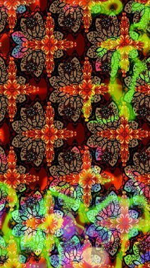 Raster - stok. Vadinin çiçekleri siyah ve kahverengi renklerde. Suluboya, elle çizilmiş. Taslak arkaplan deseni.