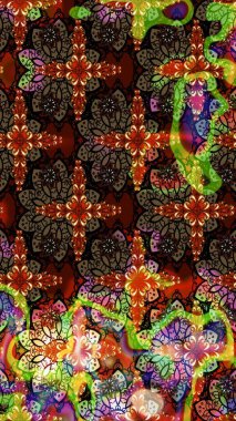 Düz Çiçek Elementleri Tasarımı. Eskiz klasiği. Raster Şirin kumaş deseni. Renkli Bahar Teması çizim şablonu.