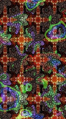 Tekrar eden çiçek arkaplanı, zarif kahverengi ve siyah çiçek duvar kağıdı. Kahverengi ve siyah renkler üzerine çiçek desenli eskiz, el yapımı papatyalar, papatyalar..