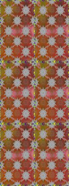 Düz Çiçek Elementleri Tasarımı. Çiçek deseni. Renkli Bahar Temalı Kusursuz Arkaplan. Raster pürüzsüz Güzel kumaş deseni.