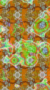 Güzel kumaş deseni. Küçük bir çiçekte eskiz deseni. Raster illüstrasyonu. Güzel çiçek arkaplanı..