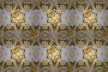 Parlak elementlerin el çizimi. Duvar kağıdı, web sayfası arka planı, ambalaj kağıdı, davetiye, broşür, afiş veya web sitesi için kusursuz çiçek deseni kullanılabilir.