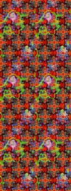 Kırmızı ve kahverengi renkte çiçekler. Çiçekli karalama şeklinde Raster çiçek deseni. Nazik, narin çiçek arkaplanı.