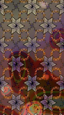 Moda arka planında parlak buketler. Eski usul küçük çiçekli şirin bir eskiz deseni. Raster illüstrasyonu. Kumaş, duvar kâğıdı ve kağıda yazdırmak için gelişen arkaplan.