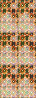 Raster altın çiçek süsü brokar kumaş ve cam desenli. Çiçek desenli altın metal. Tarafsız ve altın elementli bej renkler. Kusursuz altın desen.