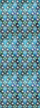 Etnik Mandala havlusu. Taslak süsleme izi. Raster Henna tarzı. Sınır Kızılderili çiçekli paisley patten. Tebrik kartı arkaplanı, boyama kitabı, arkaplan, tekstil için kullanılabilir.