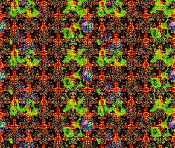 Raster illüstrasyonundaki çiçek desenli çizim. Düz Çiçek Elementleri Tasarımı. Siyah renkli çiçekler. Renkli Bahar Teması çizim şablonu.