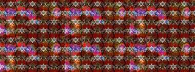 Sketch Floral Pattern in Raster illustration. Fancy fabric pattern. Colour Spring Theme sketch pattern Background. Flat Flower Elements Design.