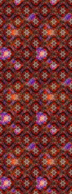 Raster illüstrasyonu. Güzel, parlak, pürüzsüz kumaş, tuval. Çiçek çelengi. Desen, çizim, çiçek sınırı. Kıvırcık, parlak örgü. Klasik eski arkaplan.