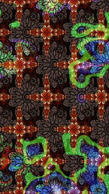 Kahverengi ve siyah çiçekli bahar çiçekleri. Moda baskıları için zarif bir şablon. Küçük renkli çiçekler. Küçük çiçekte güzel bir desen. Motley illüstrasyonu.