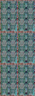 Hediye ambalaj kağıdı, tebrik kartları, posterler ve pankart tasarımı. Gri ve mavi renkte çiçekler. Raster düz çiçekleri pürüzsüz desen.