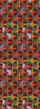 Suluboya, elle çizilmiş. Vadinin kırmızı ve kahverengi renkli çiçekleri. Eskiz arkaplan modeli. Raster - stok.