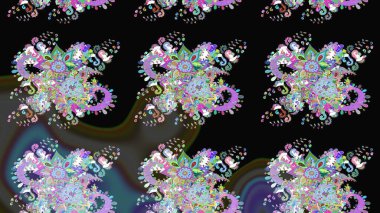 Eskiz modeli etnik tasarım. Çiçekleri, deniz kabukları, mandalaları ve suluboya efektleriyle donanma geçmişi. Yatak çarşafları, ceket, paket tasarımı, kumaş ve moda kavramları için tekstil baskısı.