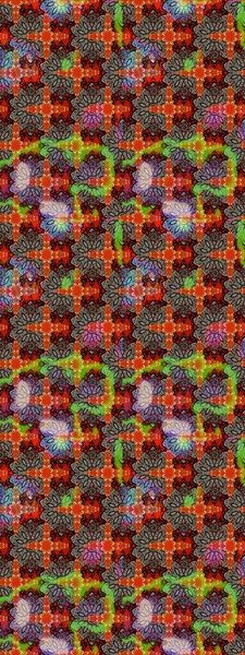 Suluboya, elle çizilmiş. Vadinin kırmızı ve kahverengi renkli çiçekleri. Eskiz arkaplan modeli. Raster - stok.