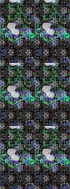 Çizgi çizimi kalıbı. Raster Moda kumaş deseni. Şirin çiçekler..