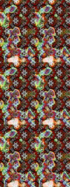 Gri ve kahverengi renkli yaz çiçekleri. Çiçekli karalama şeklinde Raster çiçek deseni. Raster illüstrasyonu.