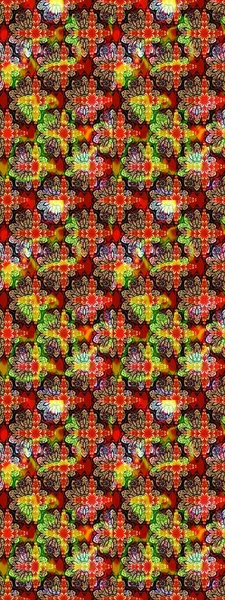 Kırmızı ve siyah renkli çiçekler suluboya stilinde. Suluboya çizim kalıbı. Çiçek izi.