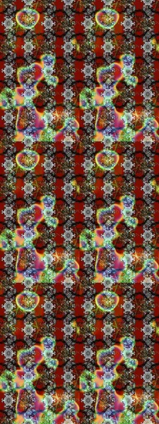 Raster illüstrasyonundaki çiçek desenli çizim. Suluboya tarzında gri ve kahverengi renkte çiçekler.