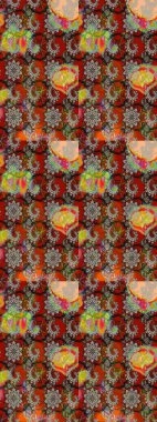 -brown and gray flowers. Nice pattern in the small flower. Raster pattern. Floral background. Flower composition. Nature. Floral collage.