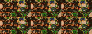 Çiçekli el çizimi çizimi deseni. Modern gelişim kahverengi ve gri raster arka plan duvar kâğıdı illüstrasyonu klasik çizgili iz sürme desenli çiçekler, çiçekli süsler.