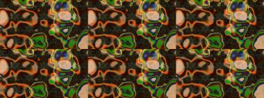 Çiçekli el çizimi çizimi deseni. Modern gelişim kahverengi ve gri raster arka plan duvar kâğıdı illüstrasyonu klasik çizgili iz sürme desenli çiçekler, çiçekli süsler.