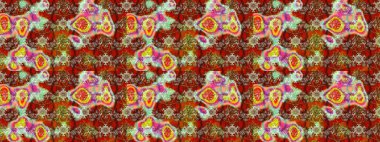 Kızılderili desenli desenli desenli şal deseni. Etnik Mandala süsü. Raster Henna dövme stili. Tekstil, tebrik kartı, boyama kitabı, telefon kılıfı baskısı için kullanılabilir.