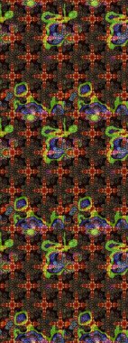 Raster illüstrasyonu. Çiçek desenli eskiz, darbeler, sıçramalar, yaz çiçekleri. Kahverengi ve siyah renkte çiçekler.