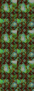 Küçük çiçekteki sevimli çiçek deseni. Yeşil renkte çiçekler.