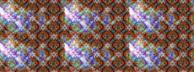 Kahverengi ve nötr renklerde etnik çiçekli zarif eskiz deseni. Raster Çiçek İllüstrasyonu güzel tekstil..