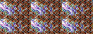 Kahverengi ve nötr renklerde etnik çiçekli zarif eskiz deseni. Raster Çiçek İllüstrasyonu güzel tekstil..