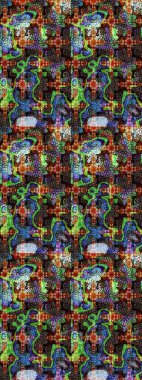 Güzel kumaş deseni. Raster suluboya deseni, narin çiçekler, kahverengi ve siyah çiçekler, tebrik kartı şablonu..