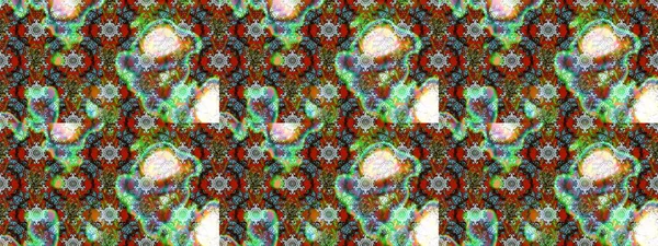 Raster illüstrasyonundaki çiçek desenli çizim. Yeşil ve kahverengi renkli çiçekler. Renkli Bahar Teması eskiz kalıbı. Düz Çiçek Elementleri Tasarımı.