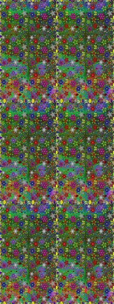 Renkli Yaz Temalı Kusursuz Arkaplan. Sevimli çiçek raster deseni. Düz Çiçek Elementleri Tasarımı. Modaya uygun kumaş deseni.