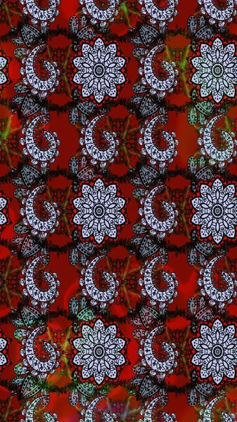 Renkli Yaz Temalı eskiz kalıbı. Modaya uygun kumaş deseni. Sevimli çiçek raster deseni. Düz Çiçek Elementleri Tasarımı.