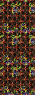 Raster illüstrasyonu. Çiçek desenli eskiz, darbeler, sıçramalar, yaz çiçekleri. Kahverengi ve siyah renkte çiçekler.