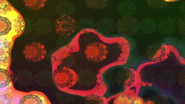 Raster güzel kumaş deseni çiziyor. Çiçek deseni. Renkli Bahar Teması eskiz kalıbı. Düz Çiçek Elementleri Tasarımı.