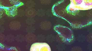 Raster illüstrasyonu. Eski usul küçük çiçekli şirin bir eskiz deseni. Kumaş, duvar kağıdı ve kağıt üzerine baskı yapmak için gelişen arka plan. Moda arka planında parlak buketler.