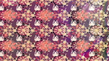 Sabıka fotoğraflarında, bebek kıyafetlerinde, duvar kâğıtlarında, paket kutularında falan kullanılabilir. Zarif, parlak ve eskiz mor ve bej desenli çiçek deseni.
