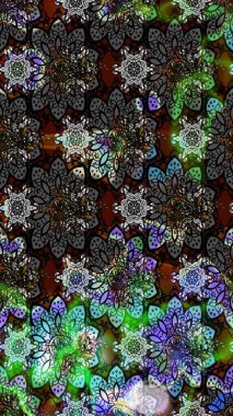 Renkli Bahar Teması eskiz kalıbı. Çiçek desenli eskiz, yaz çiçekleri. Gri renkli çiçekler. Düz Çiçek Elementleri Tasarımı.