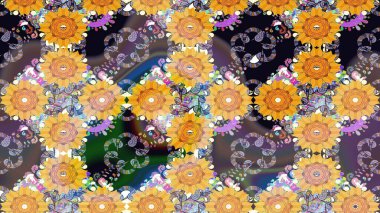 Etnik Mandala havlusu. Tebrik kartı geçmişi, boyama kitabı, arkaplan ve tekstil için kullanılabilir. Raster Henna tarzı. Taslak süsleme izi. Sınır Hindistan çiçek desenli paisley patentli.