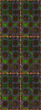 Bir sürü yeşil ve gri soyut çiçekli tropik, pürüzsüz bir desen. Küçük çiçekteki sevimli çiçek deseni. Varyete yeşili ve gri raster pürüzsüz çizim.