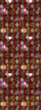 Kahverengi ve kırmızı renkte çiçekler. Raster düz çiçek çizim deseni. Tasarım hediye paketi, tebrik kartları, posterler ve afiş tasarımı.