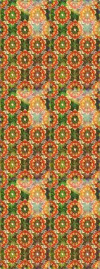 Kusursuz klasik raster kahverengi, turuncu ve altın desenli. Geleneksel oryantasyon süsü. Klasik vintage arkaplan.