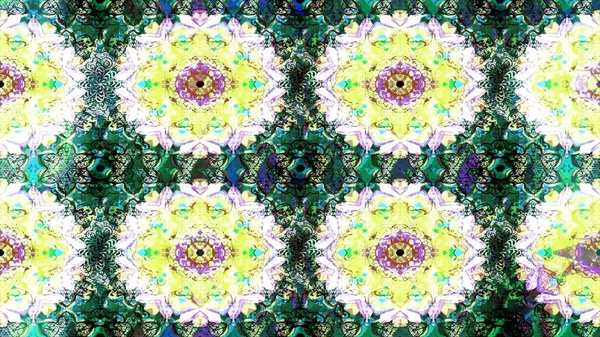 Tarafsız ve yeşil renklerde bahar çiçekleri. Raster illüstrasyonu. Yaprak ve çiçeklerin suluboya resmi, tarafsız ve yeşil renkler üzerine eskiz deseni.