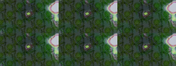 Yeşil ve gri renkli çiçekler. Raster illüstrasyonundaki çiçek desenli çizim. Renkli Bahar Teması eskiz kalıbı. Düz Çiçek Elementleri Tasarımı.