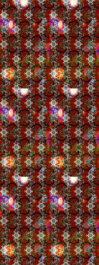 Kahverengi ve kırmızı renkte çiçekler. Raster düz çiçek çizim deseni. Tasarım hediye paketi, tebrik kartları, posterler ve afiş tasarımı.