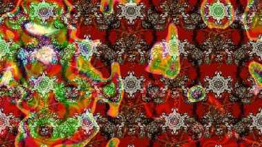 Raster deseni. Çiçekli çiçek deseni, suluboya. Küçük çiçekte güzel bir çiçek deseni..