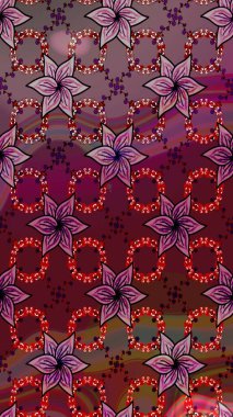 El çizimi Raster çizimi. Çizim çiçek deseni duvar kağıdı, web sitesi arka planı, ambalaj kağıdı, davetiye, broşür, afiş veya web sitesi için kullanılabilir. Karalama elementleri.